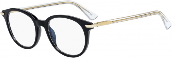 Christian Dior Dioressence 1 Eyeglasses, 07C5 Black Crystal