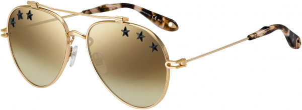 Givenchy GV 7057/STARS Sunglasses, 0DDB Gold Copper
