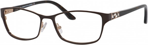 Saks Fifth Avenue Saks 301 Eyeglasses, 0JDV Brown Gold