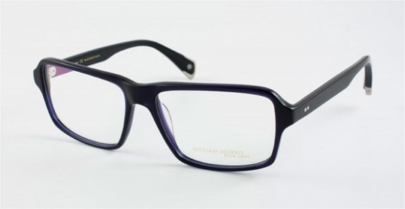 William Morris BL025 Eyeglasses, Shiny Black/Blue (C3)
