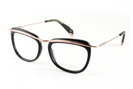 William Morris BL107 Eyeglasses, Shiny Black/Rose Gold (C1)