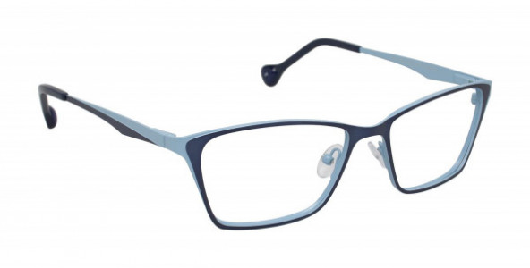 Lisa Loeb AIR Eyeglasses, Navy/Sky (C2)