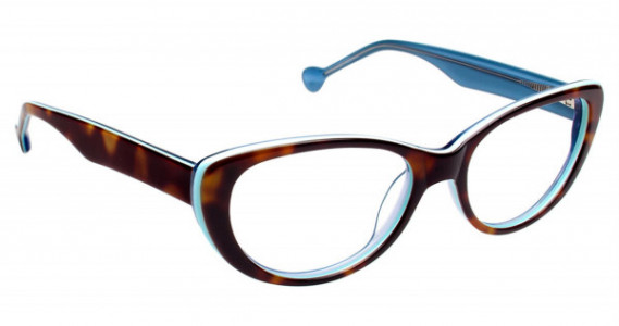 Lisa Loeb Married Eyeglasses, Caramel Aqua (C2)