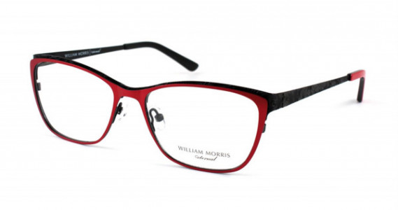 William Morris WMEMMA Eyeglasses, Red/Blk (C1)
