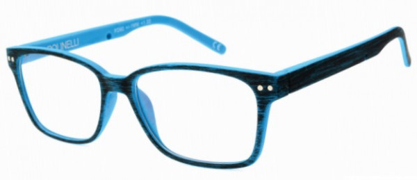 Polinelli P302 BLU W/CORD W/CASE Eyeglasses, Blue