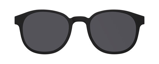 ECO by Modo GLOMMA Eyeglasses, BLACK-SUN CLIP
