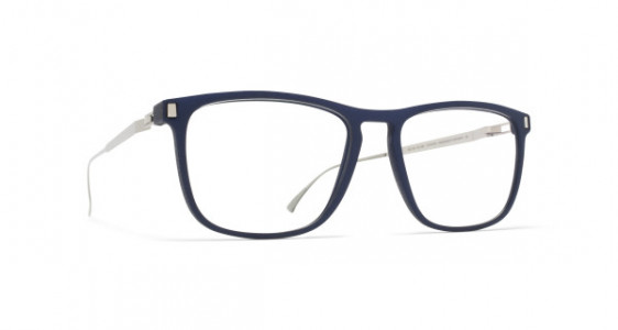 Mykita Mylon PECAN Eyeglasses, MH10 NAVY BLUE/SHINY SILVER