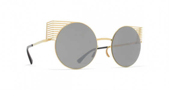Mykita STUDIO1.1 Sunglasses, S4 GOLD - LENS: MIRROR BLACK