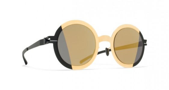Mykita STUDIO2.1 Sunglasses, GOLD/BLACK - LENS: PAMIR 2 GOLD