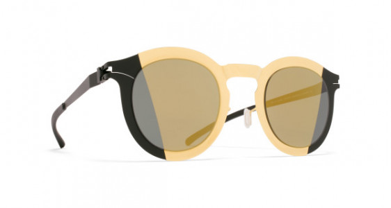 Mykita STUDIO2.2 Sunglasses, GOLD/BLACK - LENS: PAMIR 2 GOLD