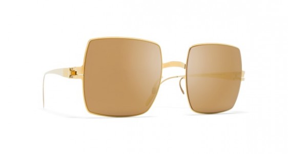 Mykita DUSTY Sunglasses, F9 GOLD - LENS: GOLD FLASH