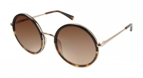 Kate Young K530 Sunglasses, Black/Gold (BLK)