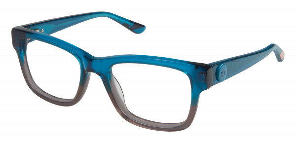 gx by Gwen Stefani GX800 Eyeglasses, Teal/Blue (TEA)