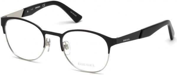 Diesel DL5236 Eyeglasses, 001 - Shiny Black