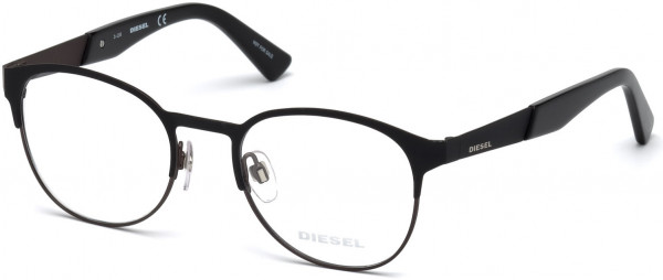 Diesel DL5236 Eyeglasses, 002 - Matte Black