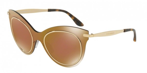 Dolce & Gabbana DG2172 Sunglasses, 02/F9 BROWN MIRROR BRONZE