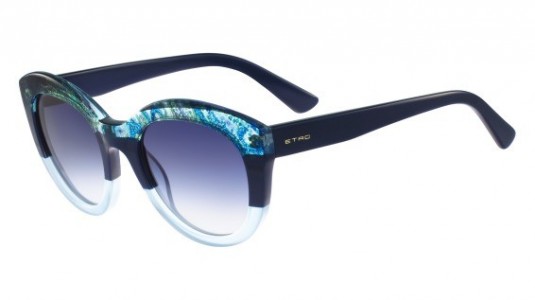 Etro ET600S Sunglasses, (425) PAISLEY/BLUE