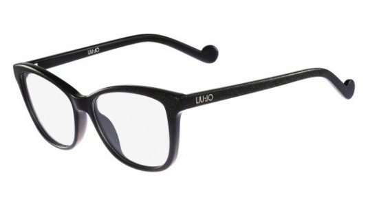 Liu Jo LJ2639 Eyeglasses, (001) EBONY W-GOLD GLITTER