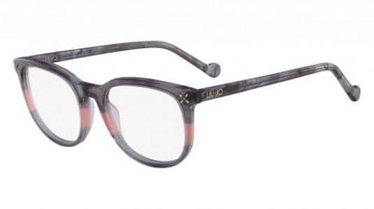 Liu Jo LJ2665 Eyeglasses, (031) STRIPED GREY/PEACH