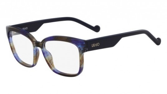 Liu Jo LJ2672 Eyeglasses, (432) STRIPED BLUE