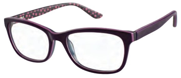 Lulu Guinness LK008 Eyeglasses, Purple (PUR)
