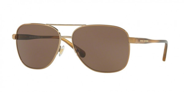Brooks Brothers BB4042S Sunglasses, 167773 SAND/LT. BROWN HORN (LIGHT BROWN)