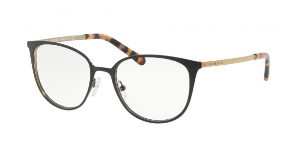 Michael Kors MK3017 LIL Eyeglasses, 1187 LIL MATTE BLACK/GOLD (BLACK)