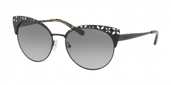 Michael Kors MK1023 EVY Sunglasses, 117411 EVY SATIN BLACK GREY GRADIENT (BLACK)