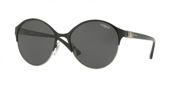 Vogue VO4049S Sunglasses, 352/87 BLACK/SILVER (BLACK)