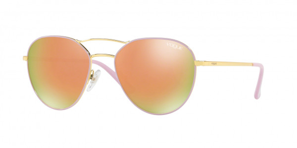 Vogue VO4060S Sunglasses, 50245R GOLD/PINK (PINK)