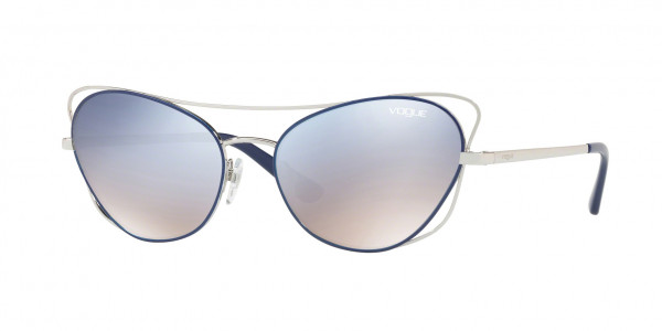 Vogue VO4070S Sunglasses, 50597B SILVER/BLUE (BLUE)