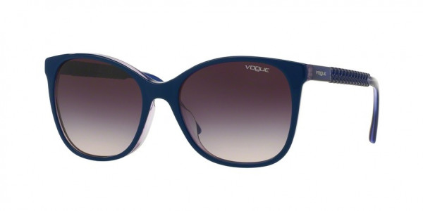 Vogue VO5032SF Sunglasses, 238436 TOP DARK BLUE/VIOLET TRANSP (BLUE)