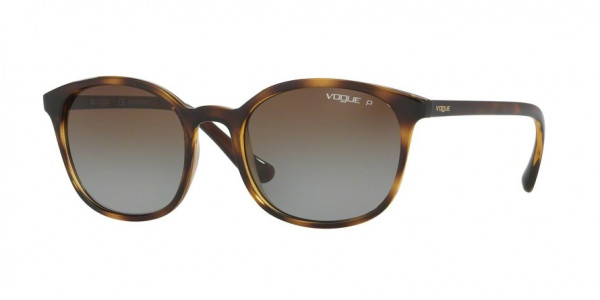 Vogue VO5051S Sunglasses, W656T5 DARK HAVANA BROWN GRADIENT POL (BROWN)