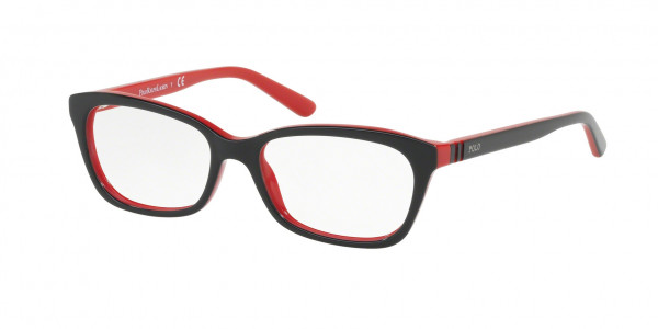 Ralph Lauren Children PP8527 Eyeglasses, 1503 BLACK RED (BLACK)