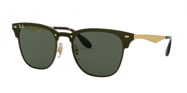 Ray-Ban RB3576N BLAZE CLUBMASTER Sunglasses, 043/71 BLAZE CLUBMASTER BRUSHED ARIST (GOLD)