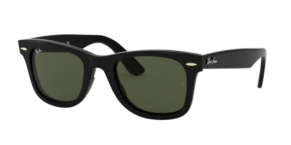 Ray-Ban RB4340 WAYFARER Sunglasses, 601 WAYFARER BLACK G-15 GREEN (BLACK)