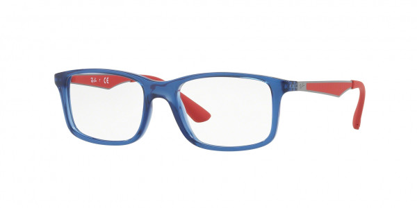 Ray-Ban Junior RY1570 Eyeglasses, 3721 TRANSPARENT BLUE (BLUE)