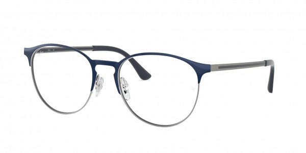 Ray-Ban Optical RX6375 Eyeglasses, 2981 BLUE ON GUNMETAL (BLUE)