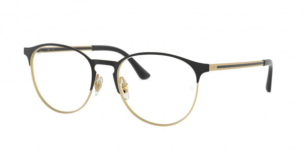 Ray-Ban Optical RX6375 Eyeglasses, 3051 MATTE BLACK ON RUBBER ARISTA (BLACK)