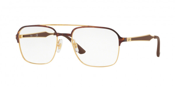 Ray-Ban Optical RX6404 Eyeglasses, 2917 GOLD/HAVANA (HAVANA)