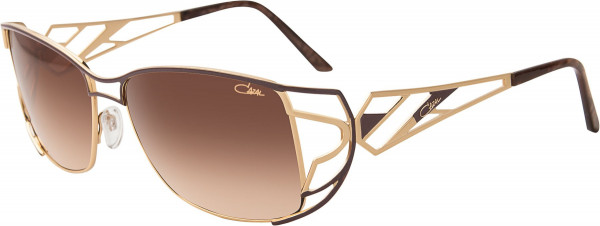 Cazal Cazal 9069 Sunglasses, 003 Brown-Gold/Brown Gradient Lenses