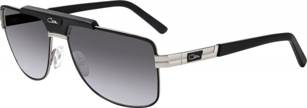 Cazal Cazal Legends 987 Sunglasses, 003 Mat Black-Silver/Grey Lenses