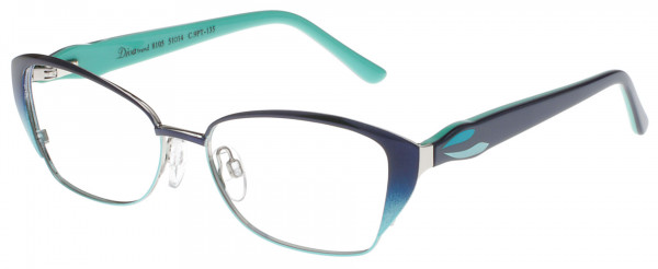 Diva Diva Trend 8105 Eyeglasses, NAVY-GREEN-MINT (9PT)