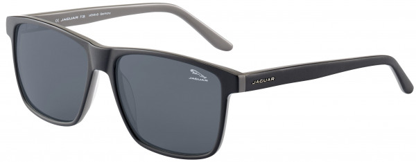 Jaguar Jaguar 37160 Sunglasses, MAT BLACK-GREY/GREY POLARIZED LENSES (4325)