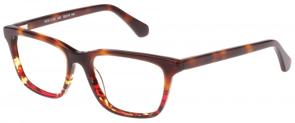Exces Exces 3136 Eyeglasses, TORTOISE-RED (802)