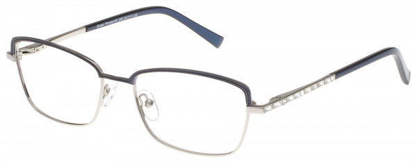 Exces Exces Princess 142 Eyeglasses, NAVY-SILVER (205)