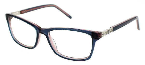 Jessica McClintock JMC 4028 Eyeglasses, Blue Laminate