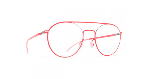 Mykita MINTTU Eyeglasses, SILVER/NEON RED