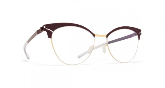 Mykita CORALIE Eyeglasses, GOLD/PLUM