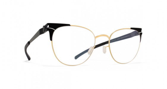 Mykita DREW Eyeglasses, GOLD/JET BLACK